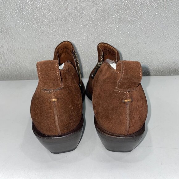 NEW FRYE Women’s Sacha Moto Shootie Ankle Boots – Brown – Size 9.5M – - Picture 6 of 10